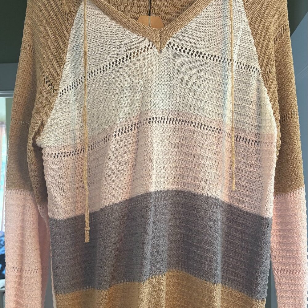 Mandee Brand Fall Knit Sweater, Size Large